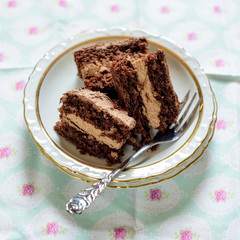 Vegane Schokoladencremeschnitten