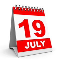 Calendar. 19 July.