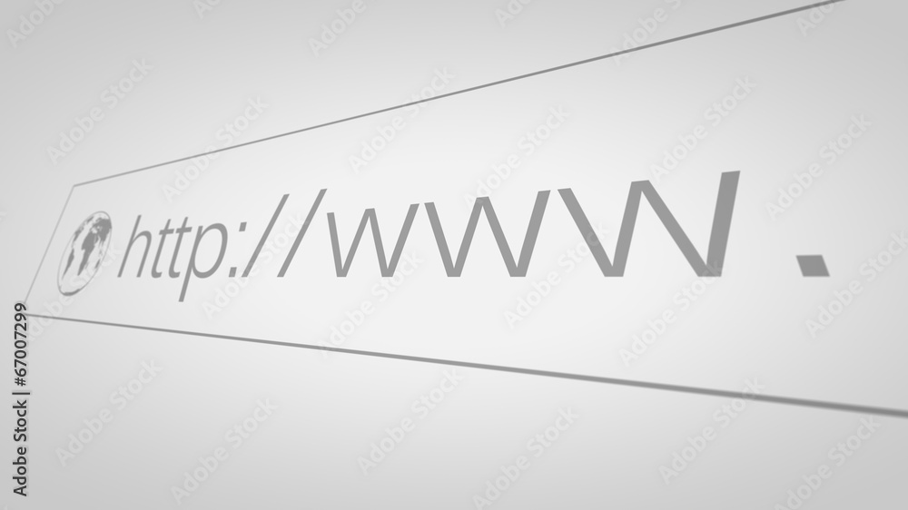 Poster screen with address bar