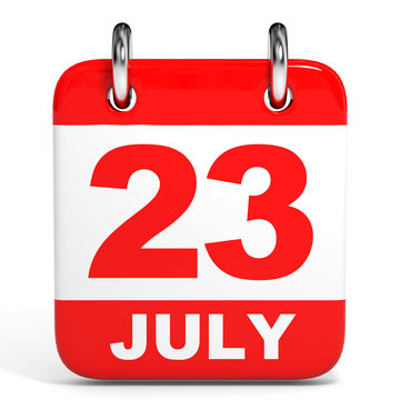 Calendar. 23 July.