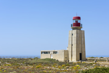 Fototapeta na wymiar Sagres fortress Lighthouse, Portugal