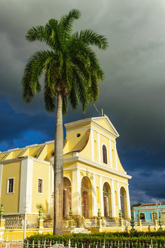 Symbol of Trinidad, iglesia on mail squwre, Cuba