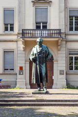 statue of Robert Wilhelm Bunsen in Heidelberg