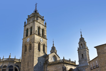 Fototapeta na wymiar Lugo Cathedral towers