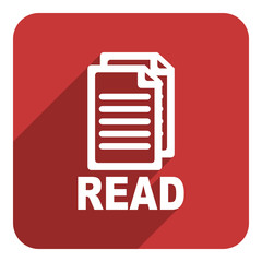 read flat icon