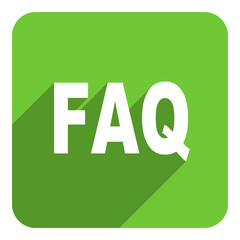 faq flat icon