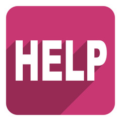 help flat icon