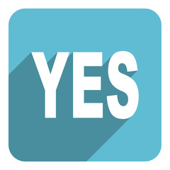 yes flat icon