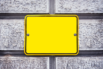 blank sign