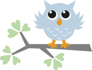 a sweet little blue owl