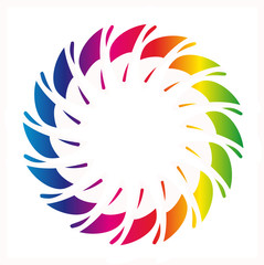 Fototapeta premium rainbow color ornament