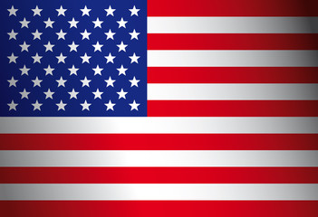 United States of America flag - Vector illustration