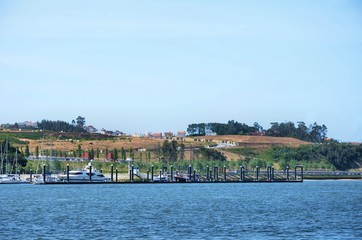 Fototapeta na wymiar Marina on river Douro near the city of Porto