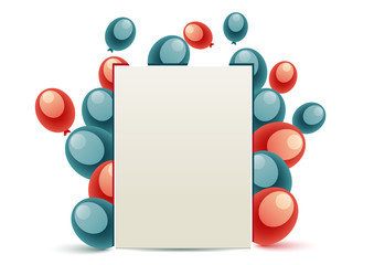 USA message with baloons