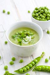 Green peas soup