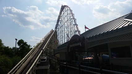 Dorney park. Thunder Hawk vs. Steel Force