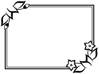 花のフレーム