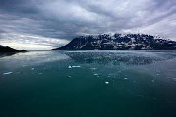 Ice field dark clouds