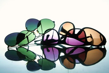 Different types of sunglasses