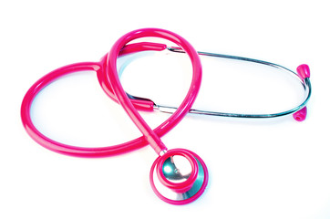 Fototapeta premium pink stethoscope