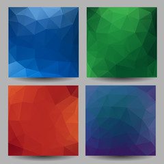 Backgrounds with abstract triangles