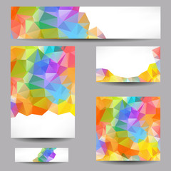 Templates with abstract geometrical triangles