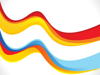 abstract multiple colorful wave background