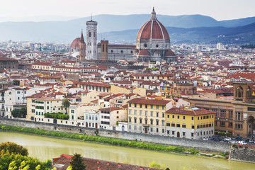 Fototapeta premium Cityscape panorama of Florence