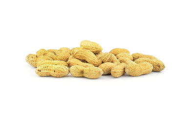 Peanuts Isolated on a white background.