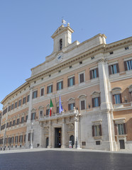 Obraz premium Palazzo Montecitorio in Rome Italy