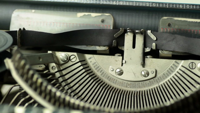 typewriter closeup