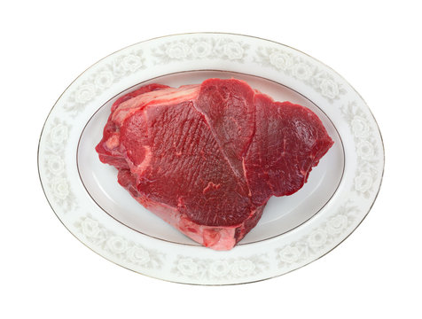 Large Chuck Roast On An Oval Platter