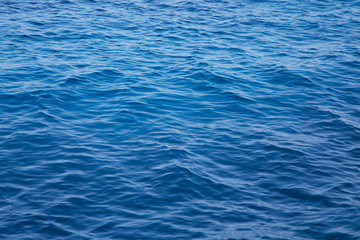 Wasser blau als Hintergrund mit Wellen