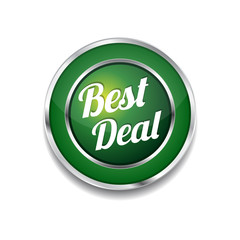 Best Deal Glossy Shiny Circular Vector Button