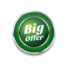 Big Offer Glossy Shiny Circular Vector Button