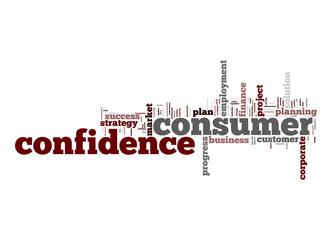 Consumer confidence word cloud