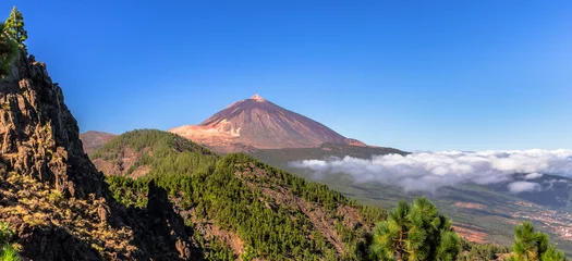 Fototapeten Panorama des Teide- und Orotava-Tals © eldeiv