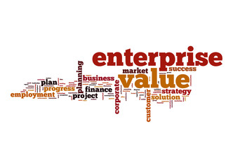 Enterprise value word cloud