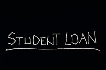 Obraz premium Student loan, unusual concept