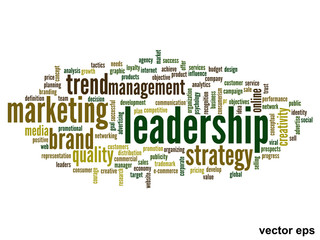 Vector conceptual business word cloud