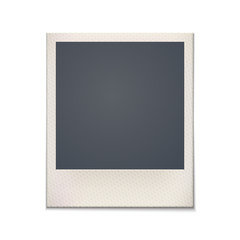 Blank retro photo frame. Vintage