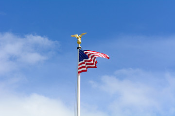 Stars and Stripes with Golden Eagle