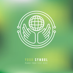 Vector ecology symbol