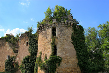Fototapeta na wymiar Ruines du château de Marqueyssac.