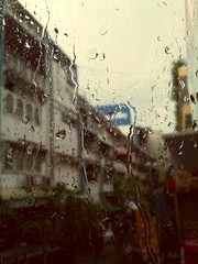 Raindrop on window