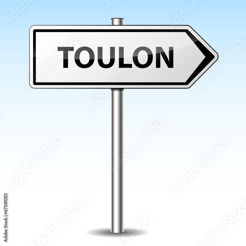 "Panneau direction Toulon" fichier vectoriel libre de droits sur la