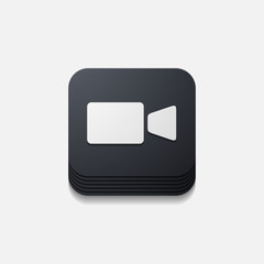 square button: video