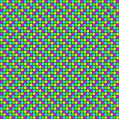 Hintergrund mit blauen grünen gelben und violetten Punkten