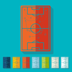 Flat design: playing field