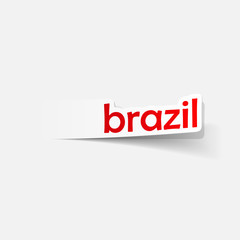 realistic design element: brazil